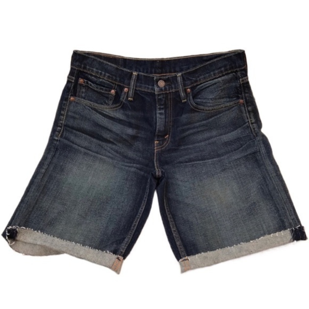 Levi’s denim 511 blue Jean Bermuda short high rise jorts dark wash